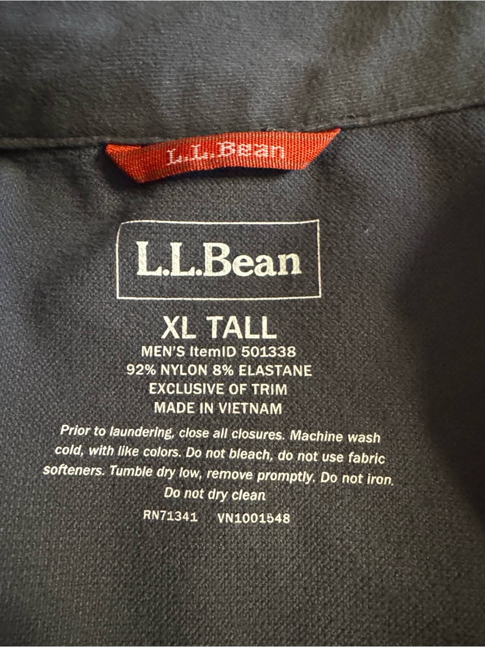 Mens LL Bean All-Terrain Soft Shell Jacket Coat XL Tall Water Repellant - Picture 2 of 13